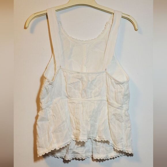 American Eagle Outfitters Cream Eyelet Tank Top - Picture 8 of 8